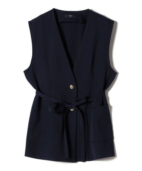 SHIPS / シップス ベスト | SHIPS Colors:〈手洗い可能〉メランジ ベルテッド ジレ | 詳細14