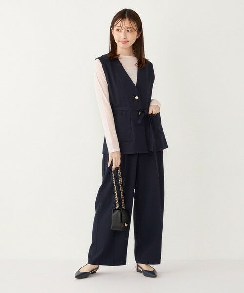 SHIPS / シップス ベスト | SHIPS Colors:〈手洗い可能〉メランジ ベルテッド ジレ | 詳細29