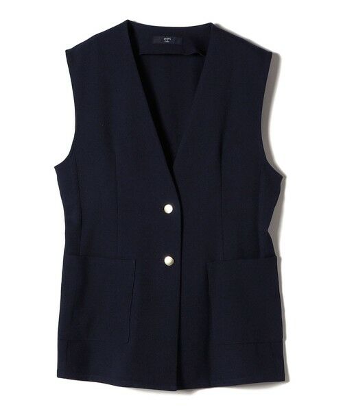 SHIPS / シップス ベスト | SHIPS Colors:〈手洗い可能〉メランジ ベルテッド ジレ | 詳細15