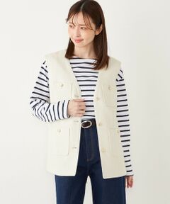 SHIPS / シップス ベスト | SHIPS Colors:ツイード Vネック ジレ2