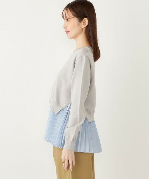 SHIPS / シップス ニット・セーター | SHIPS Colors:〈手洗い可能〉ヘムプリーツ ドッキング ニット | 詳細8