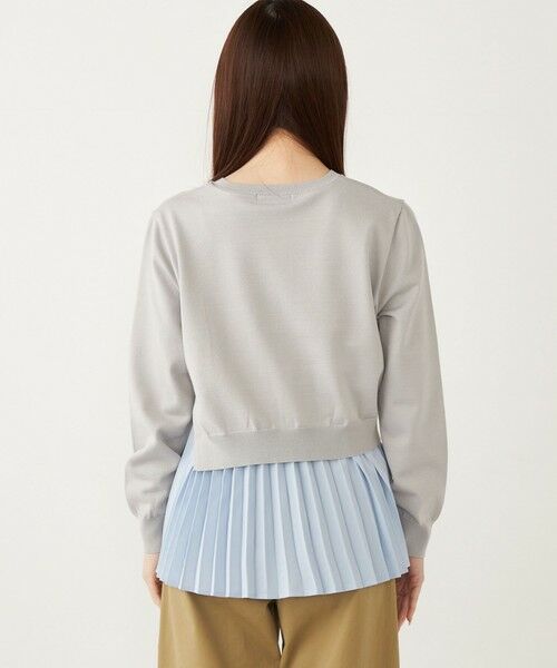 SHIPS / シップス ニット・セーター | SHIPS Colors:〈手洗い可能〉ヘムプリーツ ドッキング ニット | 詳細9