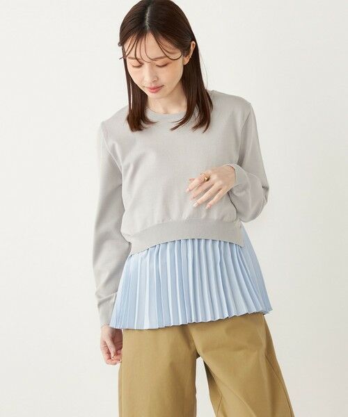 SHIPS / シップス ニット・セーター | SHIPS Colors:〈手洗い可能〉ヘムプリーツ ドッキング ニット | 詳細12