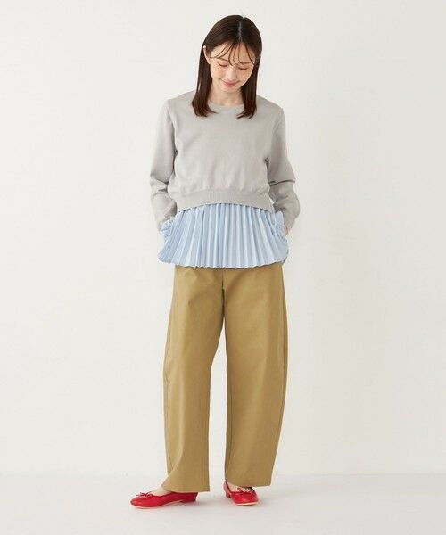 SHIPS / シップス ニット・セーター | SHIPS Colors:〈手洗い可能〉ヘムプリーツ ドッキング ニット | 詳細15