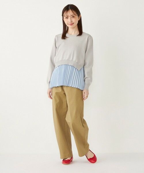 SHIPS / シップス ニット・セーター | SHIPS Colors:〈手洗い可能〉ヘムプリーツ ドッキング ニット | 詳細16