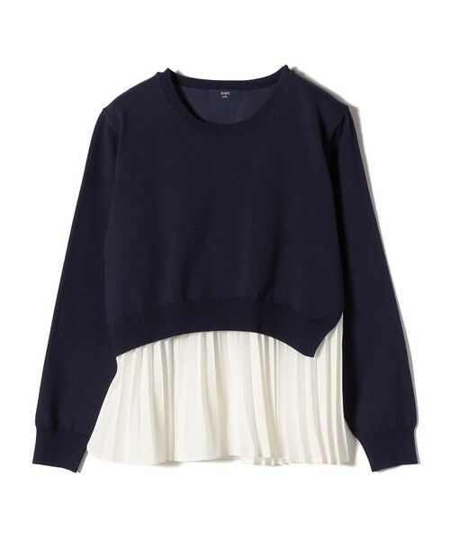 SHIPS / シップス ニット・セーター | SHIPS Colors:〈手洗い可能〉ヘムプリーツ ドッキング ニット | 詳細18