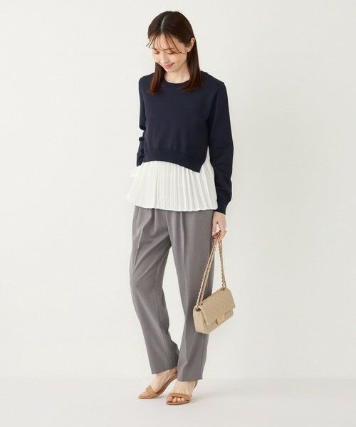 SHIPS / シップス ニット・セーター | SHIPS Colors:〈手洗い可能〉ヘムプリーツ ドッキング ニット | 詳細20