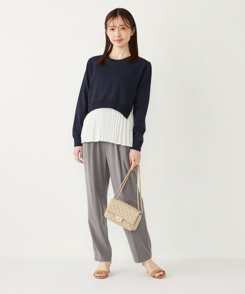 SHIPS / シップス ニット・セーター | SHIPS Colors:〈手洗い可能〉ヘムプリーツ ドッキング ニット | 詳細23