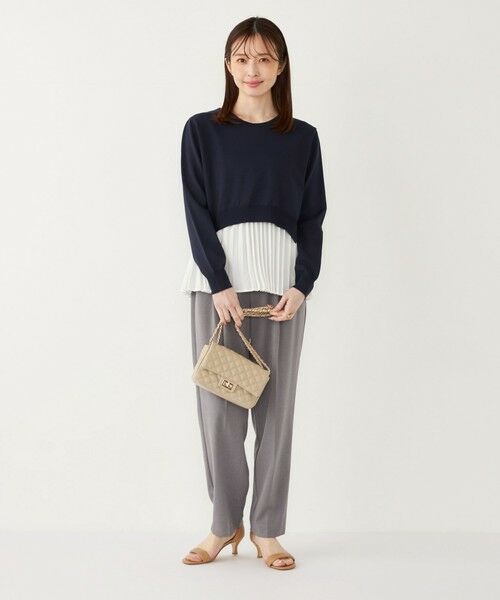 SHIPS / シップス ニット・セーター | SHIPS Colors:〈手洗い可能〉ヘムプリーツ ドッキング ニット | 詳細24