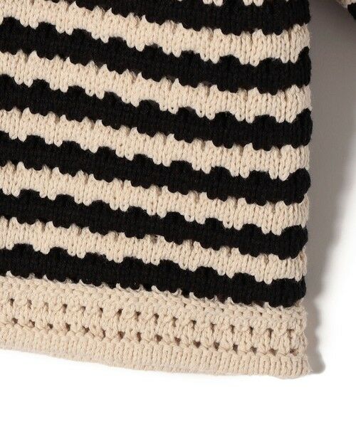 SHIPS / シップス カーディガン・ボレロ | SHIPS Colors:〈手洗い可能〉柄編み ノーカラー ニット ジャケット | 詳細5
