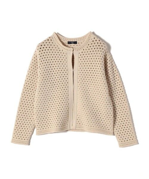 SHIPS / シップス カーディガン・ボレロ | SHIPS Colors:〈手洗い可能〉柄編み ノーカラー ニット ジャケット | 詳細17