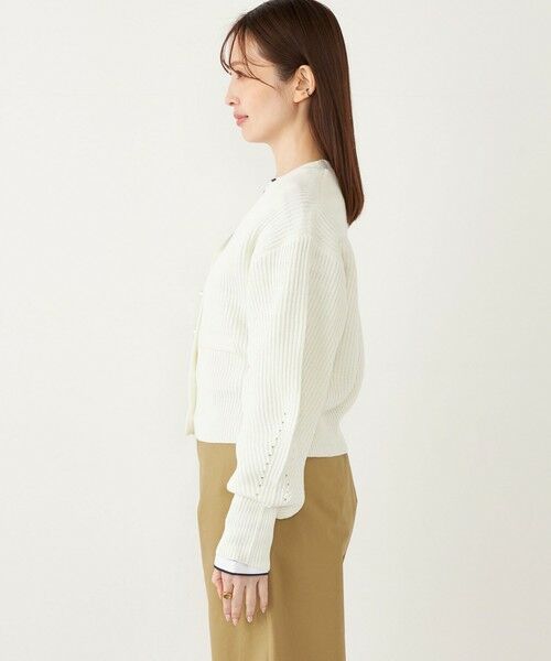 SHIPS / シップス カーディガン・ボレロ | SHIPS Colors:〈手洗い可能〉Vネック パールモチーフボタン カーディガン | 詳細5