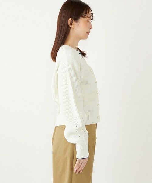 SHIPS / シップス カーディガン・ボレロ | SHIPS Colors:〈手洗い可能〉Vネック パールモチーフボタン カーディガン | 詳細7