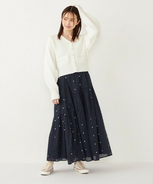 SHIPS / シップス カーディガン・ボレロ | SHIPS Colors:〈手洗い可能〉Vネック パールモチーフボタン カーディガン | 詳細24
