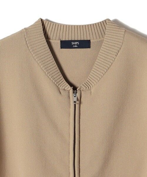 SHIPS / シップス カーディガン・ボレロ | SHIPS Colors:〈手洗い可能〉タック ニット ブルゾン 2 | 詳細3
