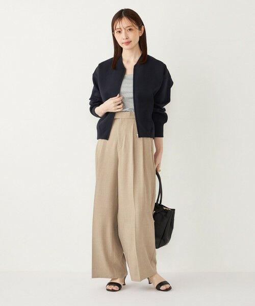 SHIPS / シップス カーディガン・ボレロ | SHIPS Colors:〈手洗い可能〉タック ニット ブルゾン 2 | 詳細15