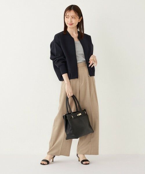 SHIPS / シップス カーディガン・ボレロ | SHIPS Colors:〈手洗い可能〉タック ニット ブルゾン 2 | 詳細16