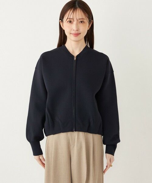 SHIPS / シップス カーディガン・ボレロ | SHIPS Colors:〈手洗い可能〉タック ニット ブルゾン 2 | 詳細9