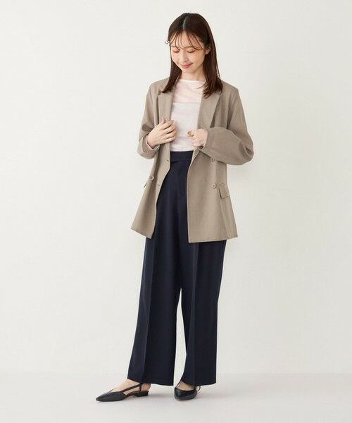 SHIPS / シップス テーラードジャケット | SHIPS Colors:〈手洗い可能〉シアー リネンライク ダブルジャケット◇ | 詳細14