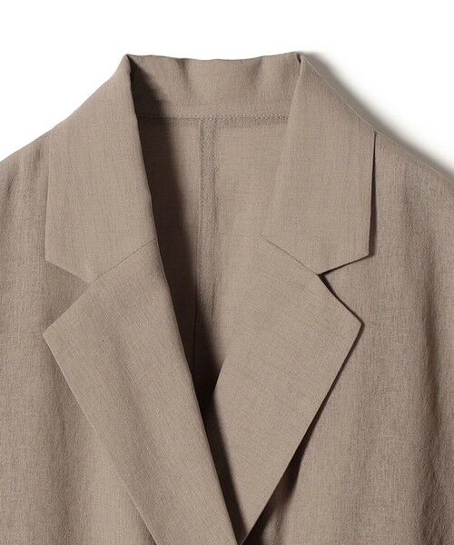 SHIPS / シップス テーラードジャケット | SHIPS Colors:〈手洗い可能〉シアー リネンライク ダブルジャケット◇ | 詳細5