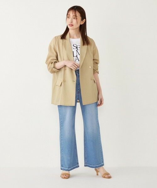 SHIPS / シップス テーラードジャケット | SHIPS Colors:〈手洗い可能〉シアー リネンライク ダブルジャケット◇ | 詳細25