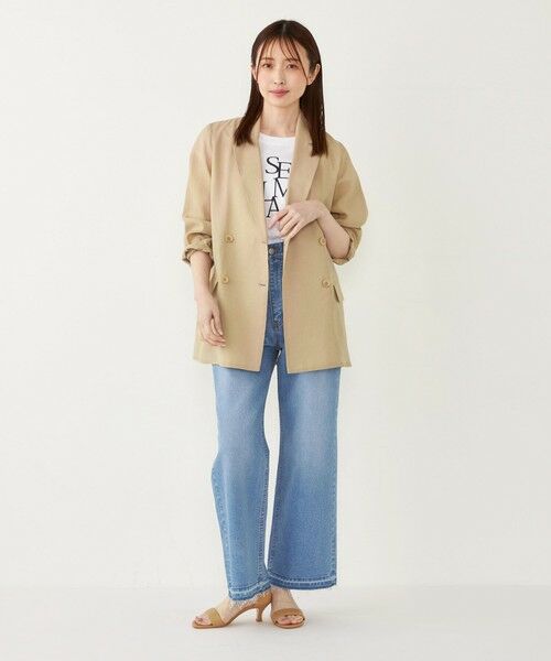 SHIPS / シップス テーラードジャケット | SHIPS Colors:〈手洗い可能〉シアー リネンライク ダブルジャケット◇ | 詳細28