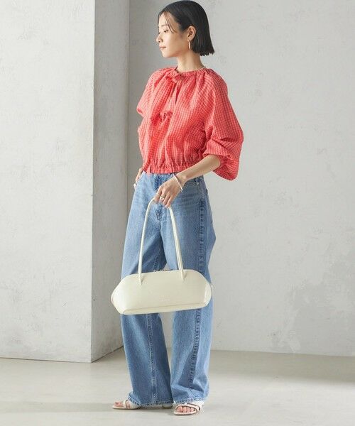 SHIPS / シップス シャツ・ブラウス | 〈手洗い可能〉DEVEAUX サッカー チェック リボン ブラウス | 詳細3