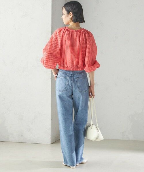 SHIPS / シップス シャツ・ブラウス | 〈手洗い可能〉DEVEAUX サッカー チェック リボン ブラウス | 詳細4