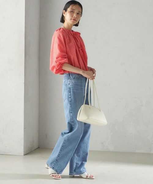 SHIPS / シップス シャツ・ブラウス | 〈手洗い可能〉DEVEAUX サッカー チェック リボン ブラウス | 詳細5