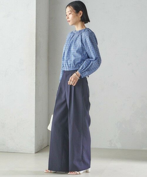 SHIPS / シップス シャツ・ブラウス | 〈手洗い可能〉DEVEAUX サッカー チェック リボン ブラウス | 詳細15