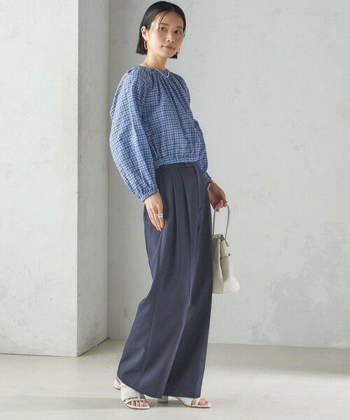 SHIPS / シップス シャツ・ブラウス | 〈手洗い可能〉DEVEAUX サッカー チェック リボン ブラウス | 詳細18