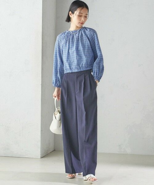 SHIPS / シップス シャツ・ブラウス | 〈手洗い可能〉DEVEAUX サッカー チェック リボン ブラウス | 詳細19