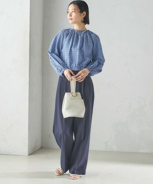 SHIPS / シップス シャツ・ブラウス | 〈手洗い可能〉DEVEAUX サッカー チェック リボン ブラウス | 詳細20