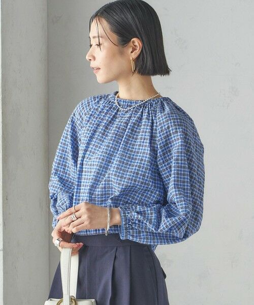 SHIPS / シップス シャツ・ブラウス | 〈手洗い可能〉DEVEAUX サッカー チェック リボン ブラウス | 詳細23