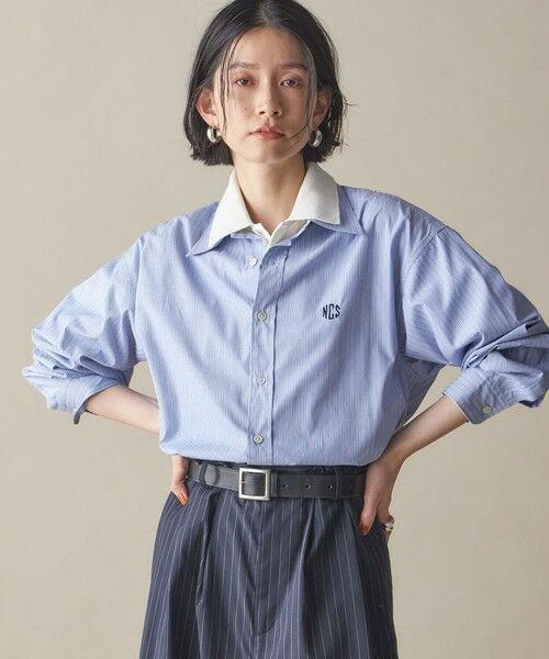 SHIPS for women/シップスウィメン SHIPS NINE CASE:〈洗濯機可能〉レギュラーカラー シャツ ライトブルー ONE SIZE SHIPS for women/シップスウィメン SHIPS NINE CASE:〈洗濯機可能〉レギュラーカラー シャツ ライトブルー ONE SIZE