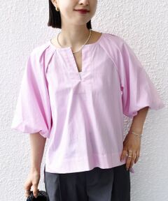 SHIPS / シップス シャツ・ブラウス | 〈手洗い可能〉ストライプ バルーン ブラウス