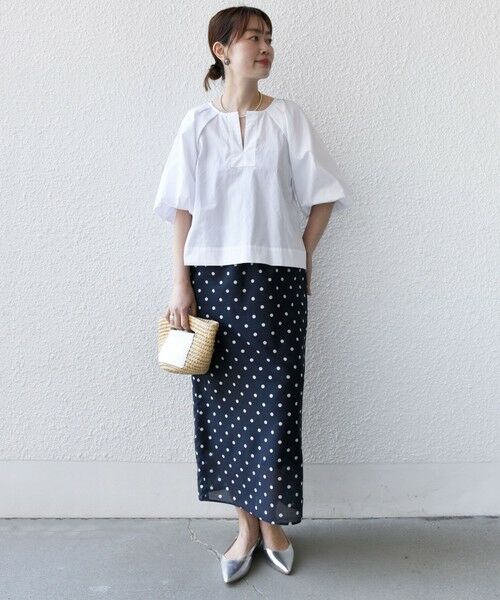 SHIPS / シップス シャツ・ブラウス | 〈手洗い可能〉ストライプ バルーン ブラウス | 詳細1