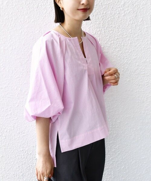 SHIPS / シップス シャツ・ブラウス | 〈手洗い可能〉ストライプ バルーン ブラウス | 詳細17