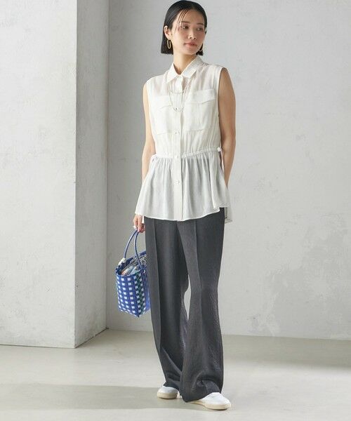 SHIPS / シップス シャツ・ブラウス | 〈手洗い可能〉IMPERIAL LINEN Wポケット ノースリーブ シャツ | 詳細11