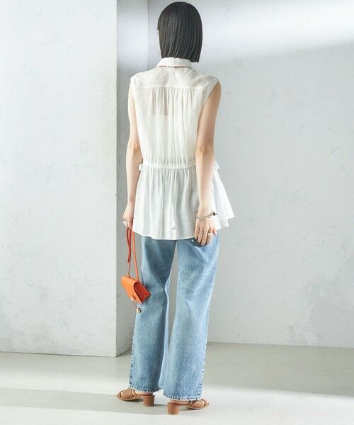 SHIPS / シップス シャツ・ブラウス | 〈手洗い可能〉IMPERIAL LINEN Wポケット ノースリーブ シャツ | 詳細3