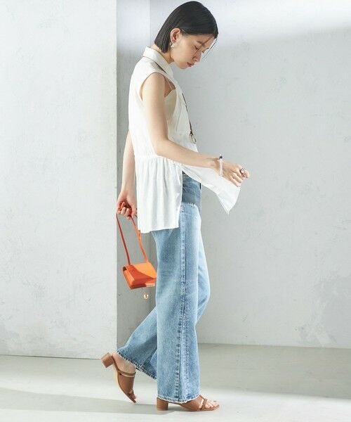 SHIPS / シップス シャツ・ブラウス | 〈手洗い可能〉IMPERIAL LINEN Wポケット ノースリーブ シャツ | 詳細4