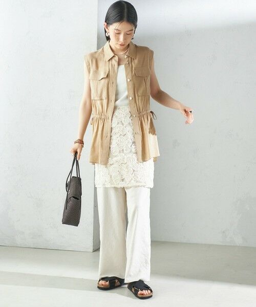 SHIPS / シップス シャツ・ブラウス | 〈手洗い可能〉IMPERIAL LINEN Wポケット ノースリーブ シャツ | 詳細26