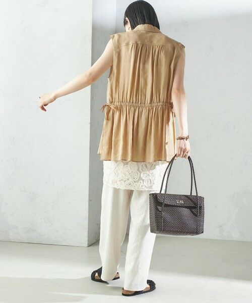 SHIPS / シップス シャツ・ブラウス | 〈手洗い可能〉IMPERIAL LINEN Wポケット ノースリーブ シャツ | 詳細28