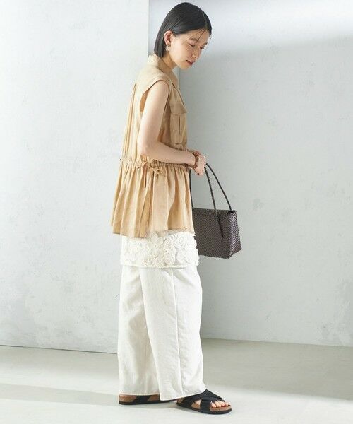 SHIPS / シップス シャツ・ブラウス | 〈手洗い可能〉IMPERIAL LINEN Wポケット ノースリーブ シャツ | 詳細29