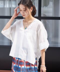 SHIPS / シップス シャツ・ブラウス | 【一部WEB限定】〈手洗い可能〉IMPERIAL LINEN スキッパー ブラウス