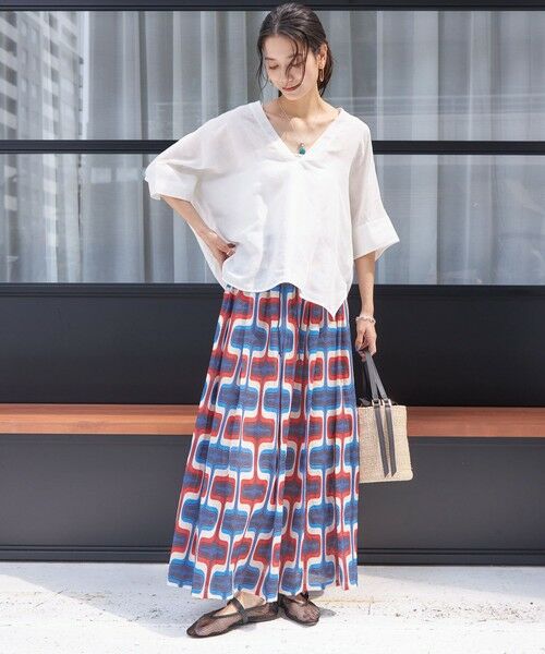 SHIPS / シップス シャツ・ブラウス | 【一部WEB限定】〈手洗い可能〉IMPERIAL LINEN スキッパー ブラウス | 詳細1