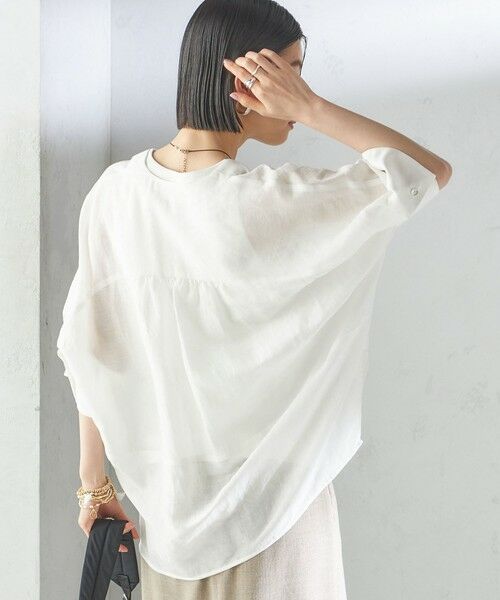 SHIPS / シップス シャツ・ブラウス | 【一部WEB限定】〈手洗い可能〉IMPERIAL LINEN スキッパー ブラウス | 詳細12