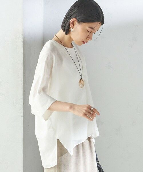 SHIPS / シップス シャツ・ブラウス | 【一部WEB限定】〈手洗い可能〉IMPERIAL LINEN スキッパー ブラウス | 詳細13