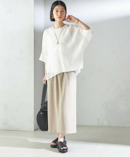 SHIPS / シップス シャツ・ブラウス | 【一部WEB限定】〈手洗い可能〉IMPERIAL LINEN スキッパー ブラウス | 詳細6