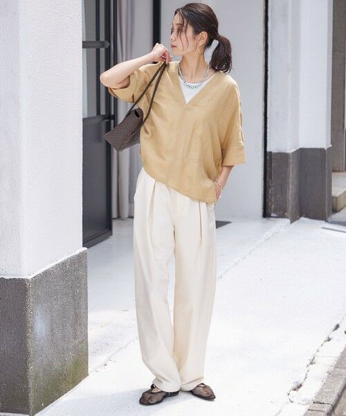 SHIPS / シップス シャツ・ブラウス | 【一部WEB限定】〈手洗い可能〉IMPERIAL LINEN スキッパー ブラウス | 詳細18